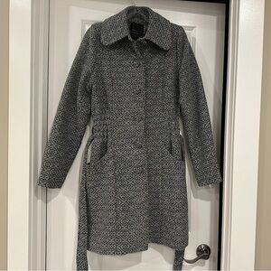 Vero moda grey wool trench coat| size large
